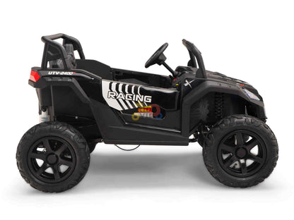 Black Heavy Duty Blade XR Edition 2-Seater 24V/180W Ride-On Buggy, Brushless Motor, Inflatable Tires, No RC image 12