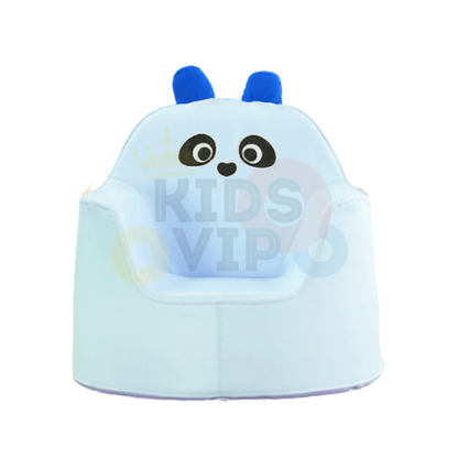 Kids and Toddlers Cozy Soft Sofa/Chair Panda Edition - Blue image 0