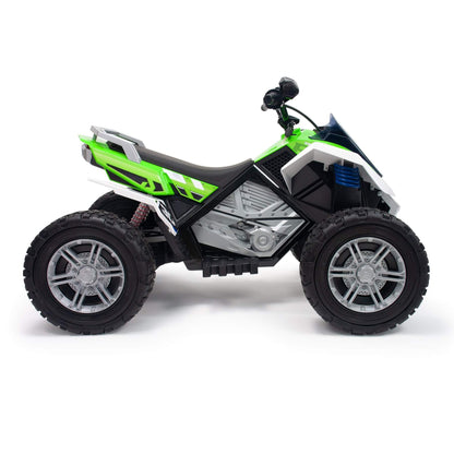INJUSA XXL Rage Edition 24V Kids Powered Quad /ATV With Rubber Wheels - 11Km/ Hr image 9
