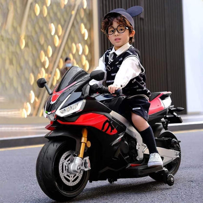 Upgraded Aprilia RSV4 24V Super Motorcycle With Music, Lights and Rubber Wheels image 11