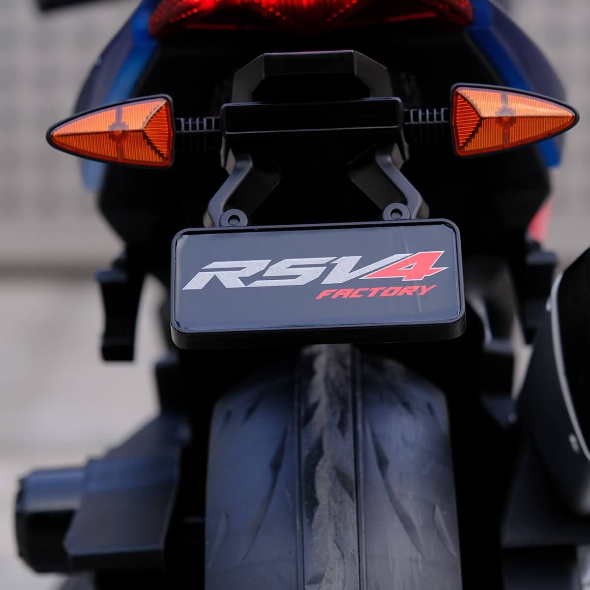 Upgraded Aprilia RSV4 12V Super Motorcycle With Music, Lights and Rubber Wheels image 1