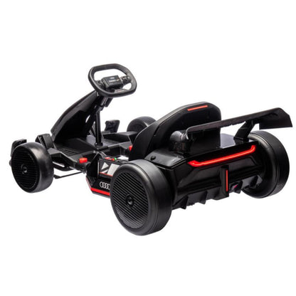 Newest Upgraded 24V Audi  Kids Drifting Go Kart - Black image 8