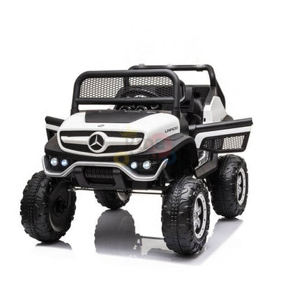 12V/4WD Mercedes Benz Unimog Junior UTV, Rubber Wheels, Leather Seat, RC image 8
