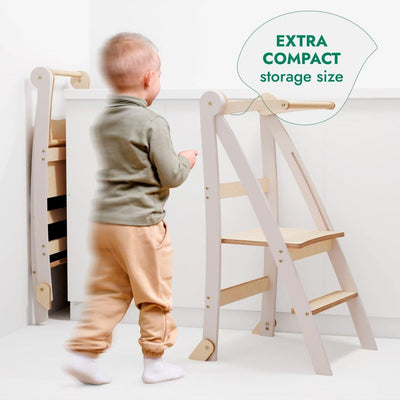 Helper Tower: A Multi-functional Foldable Step Stool for Kids.