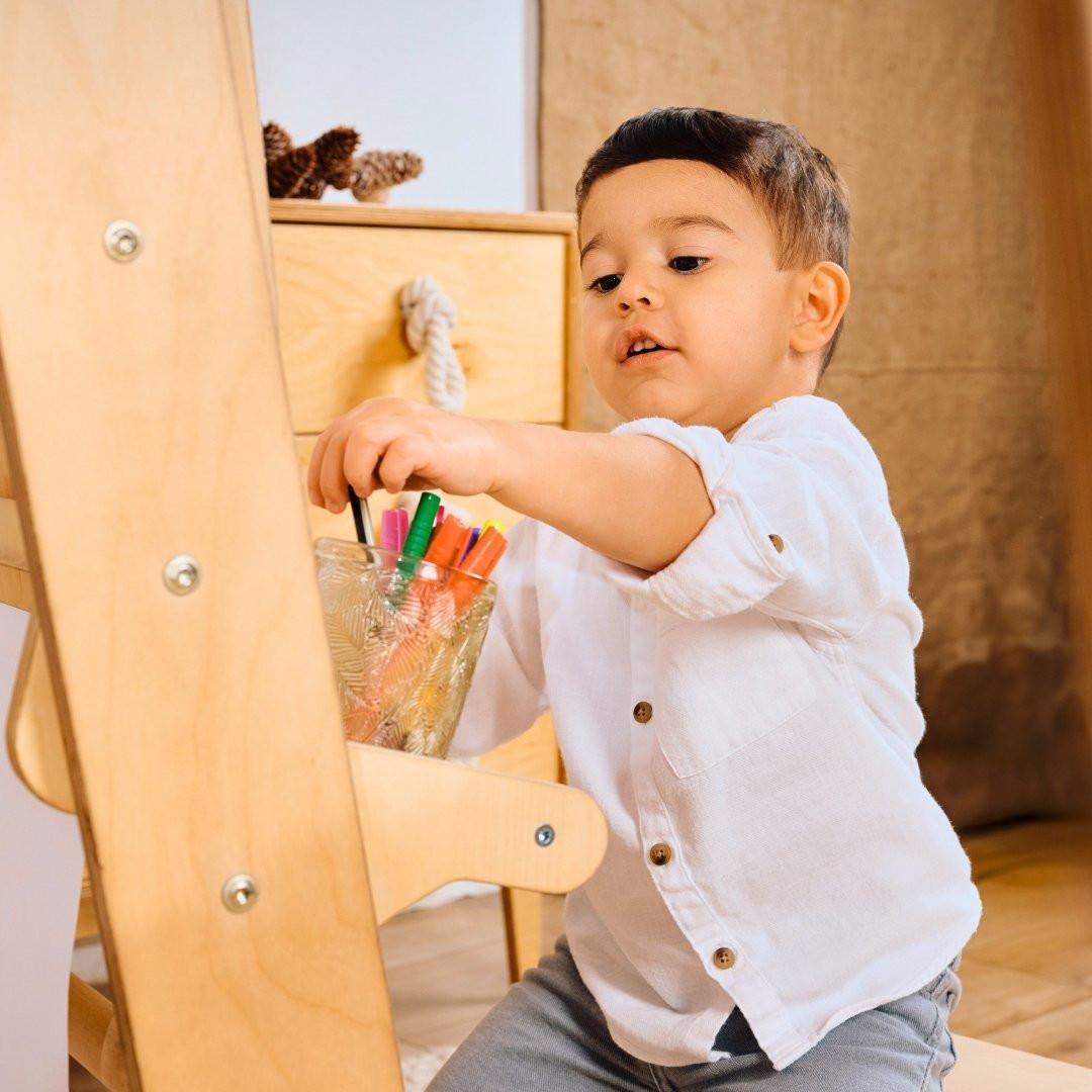 Indoor Playground for Toddlers - 7in1 Playground + Swings Set + Slide Board + Art Set.