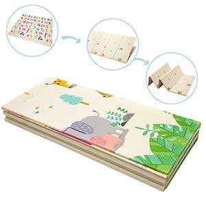 Luxury Indoor/ Outdoor Double Sided Foldable Waterproof Foam Play Mat - ABC Edition - 200x180x1cm.