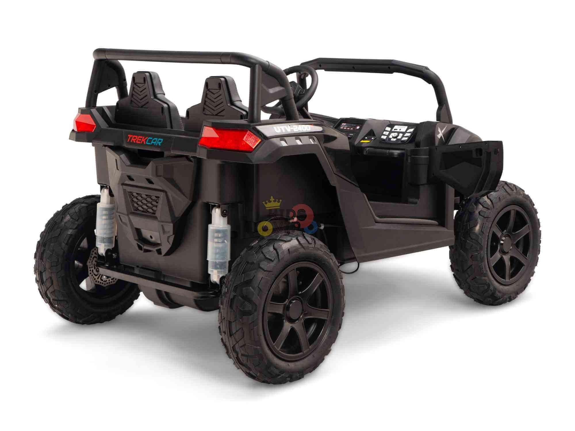 Black Heavy Duty 24V 14Ah Blade XR Edition XXL 2-Seater Ride-On Buggy W/ 180W Brushless Motor, Inflatable Tires & BT (No RC).