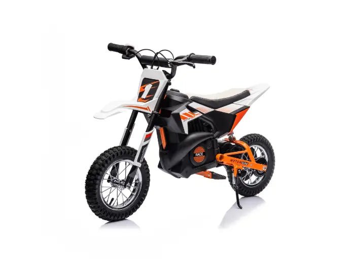 24V 250W Super Moto Off-Road Edition Ride-On Dirt Bike for Big Kids W/ Air-Filled Rubber Tires.