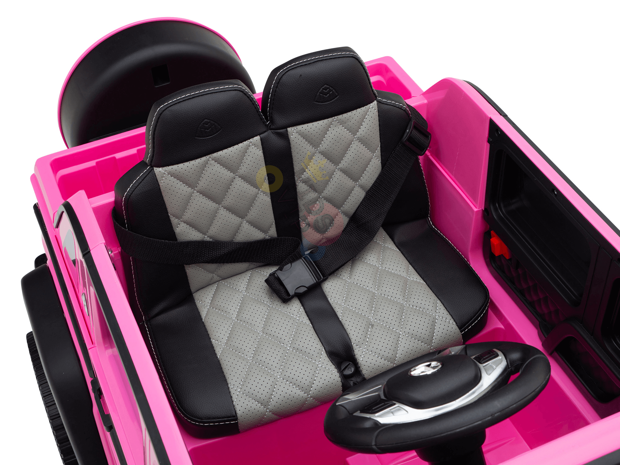 12V Pink Luxury Mercedes Maybach G650s Kids' 4x4 Ride-on SUV W/ Rubber Wheels, Music & RC.