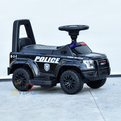 6V Ultimate 3-in-1 Toddler Police Truck W/ Bluetooth Music, Emergency Siren & Lights.