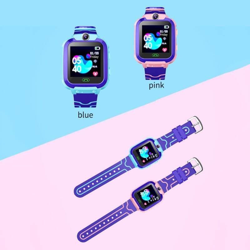Add-On : Kids Smartwatch Set-Tracker w/GPS, Pedometer, SOS Alarm, Games, Camera, Voice Calling, Safe Zone.