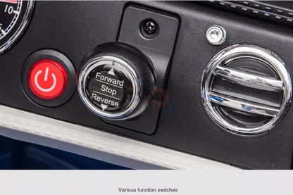 12V White Luxury Bentley Mulsanne Kids' Ride-on Car W/ EVA Rubber Wheels, Music & RC.