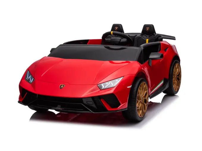 Red 24V Lamborghini Huracan 4x4/AWD 2-Seater Licensed Ride-On Car W/ EVA Rubber Wheels, Music, RC.