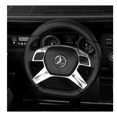 12V Matte Black Luxury Mercedes Maybach G650s Kids' 4x4 Ride-on SUV W/ Rubber Wheels, Music & RC.