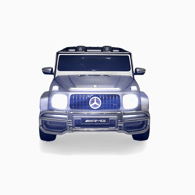 24V Exclusive Matte Grey Mercedes Benz G63 2-Seater 4x4 Kids' Ride-on SUV W/ EVA Wheels, Leather Seats, Light-up Logo, BT & RC.