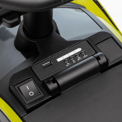 Green Complete Edition Lamborghini Sian 3-in-1 Push Car / Stroller W/ Detachable Handle, Safety Guards, Lights & Music.