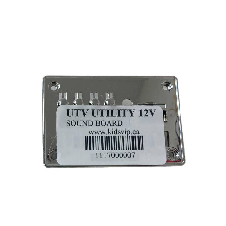 12V Junior Sport Utility - Soundboard.