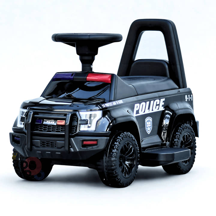 6V Ultimate 3-in-1 Toddler Police Truck W/ Bluetooth Music, Emergency Siren & Lights.