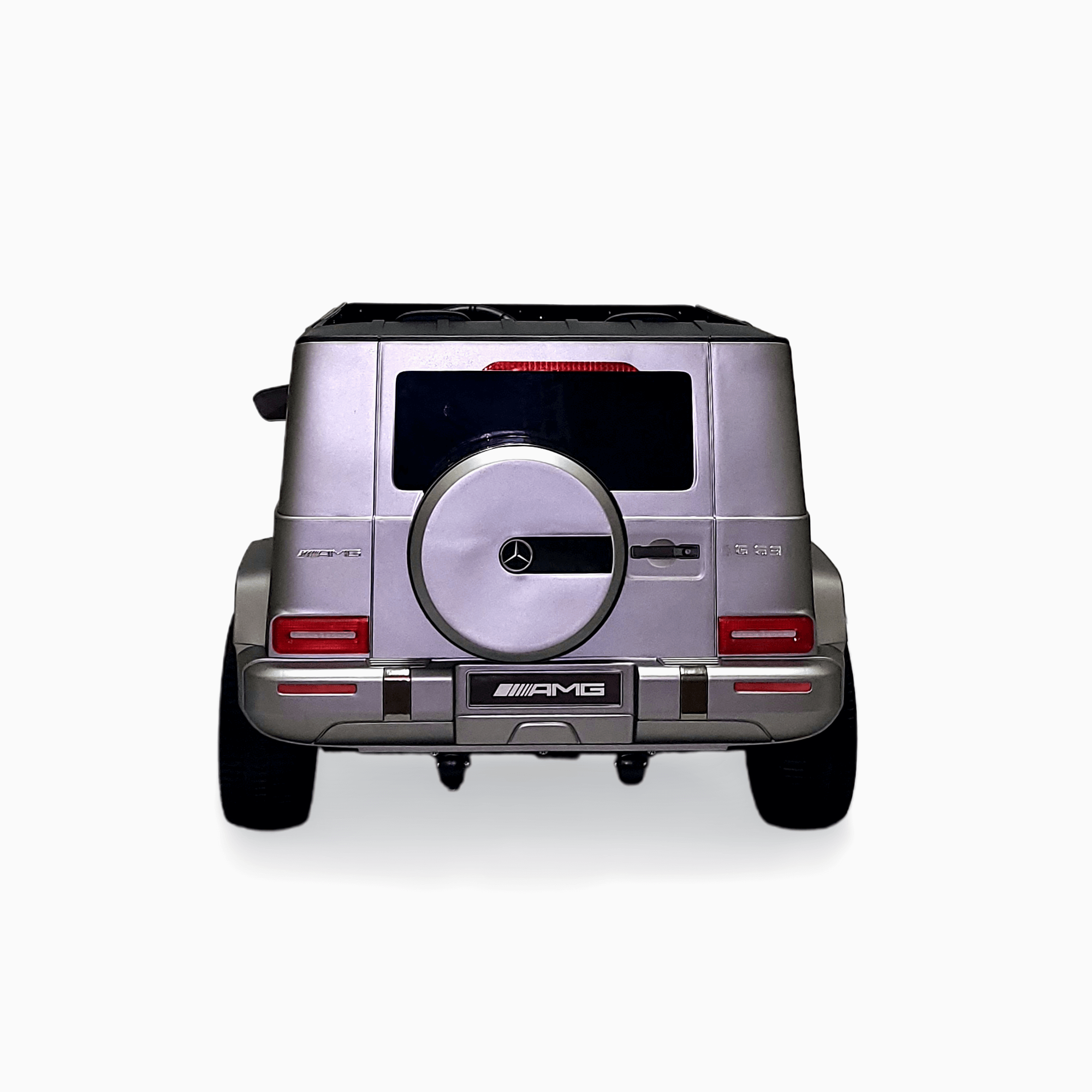 24V Exclusive Matte Grey Mercedes Benz G63 2-Seater 4x4 Kids' Ride-on SUV W/ EVA Wheels, Leather Seats, Light-up Logo, BT & RC.