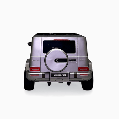 24V Exclusive Matte Grey Mercedes Benz G63 2-Seater 4x4 Kids' Ride-on SUV W/ EVA Wheels, Leather Seats, Light-up Logo, BT & RC.