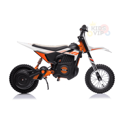 24V 250W Super Moto Off-Road Edition Ride-On Dirt Bike for Big Kids W/ Air-Filled Rubber Tires.