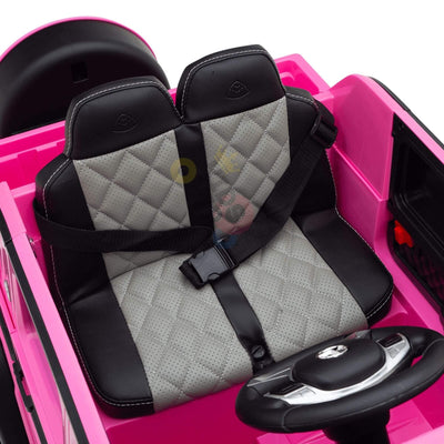 12V Pink Luxury Mercedes Maybach G650s Kids' 4x4 Ride-on SUV W/ Rubber Wheels, Music & RC.