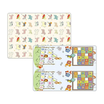 Luxury Indoor/ Outdoor Double Sided Foldable Waterproof Foam Play Mat -  Puzzles Edition - 200x180x1cm.