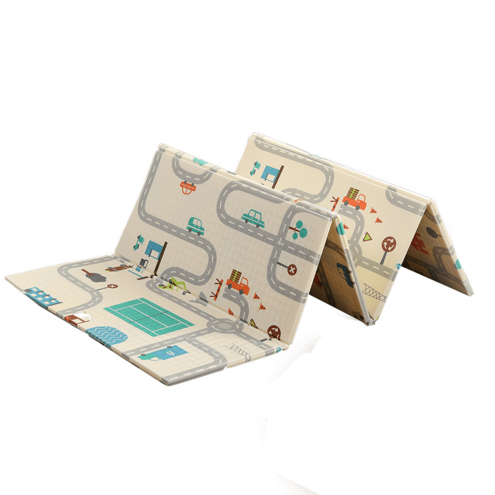 XL Luxury Indoor/ Outdoor Double Sided Foldable Waterproof Foam Play Mat - 200x180x2cm.