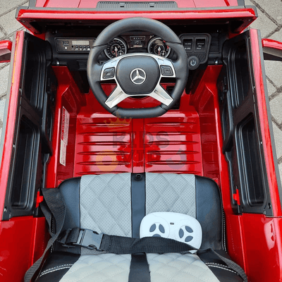 12V Red Luxury Mercedes Maybach G650s Kids' 4x4 Ride-on SUV W/ Rubber Wheels, Music & RC.