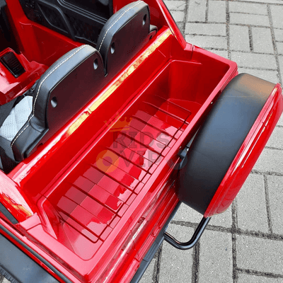 12V Red Luxury Mercedes Maybach G650s Kids' 4x4 Ride-on SUV W/ Rubber Wheels, Music & RC.