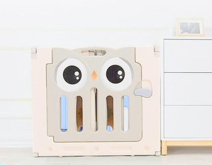 Grey 20 Panels Indoor/Outdoor Foldable Playpen, Fence, Interactive Safety Play Yard  for Toddlers and Infants.