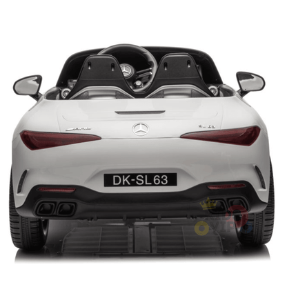 12V White Mercedes Benz SL63 Kids' Exclusive 4X4 Ride-On Car W/ EVA Rubber Wheels, Music & RC.