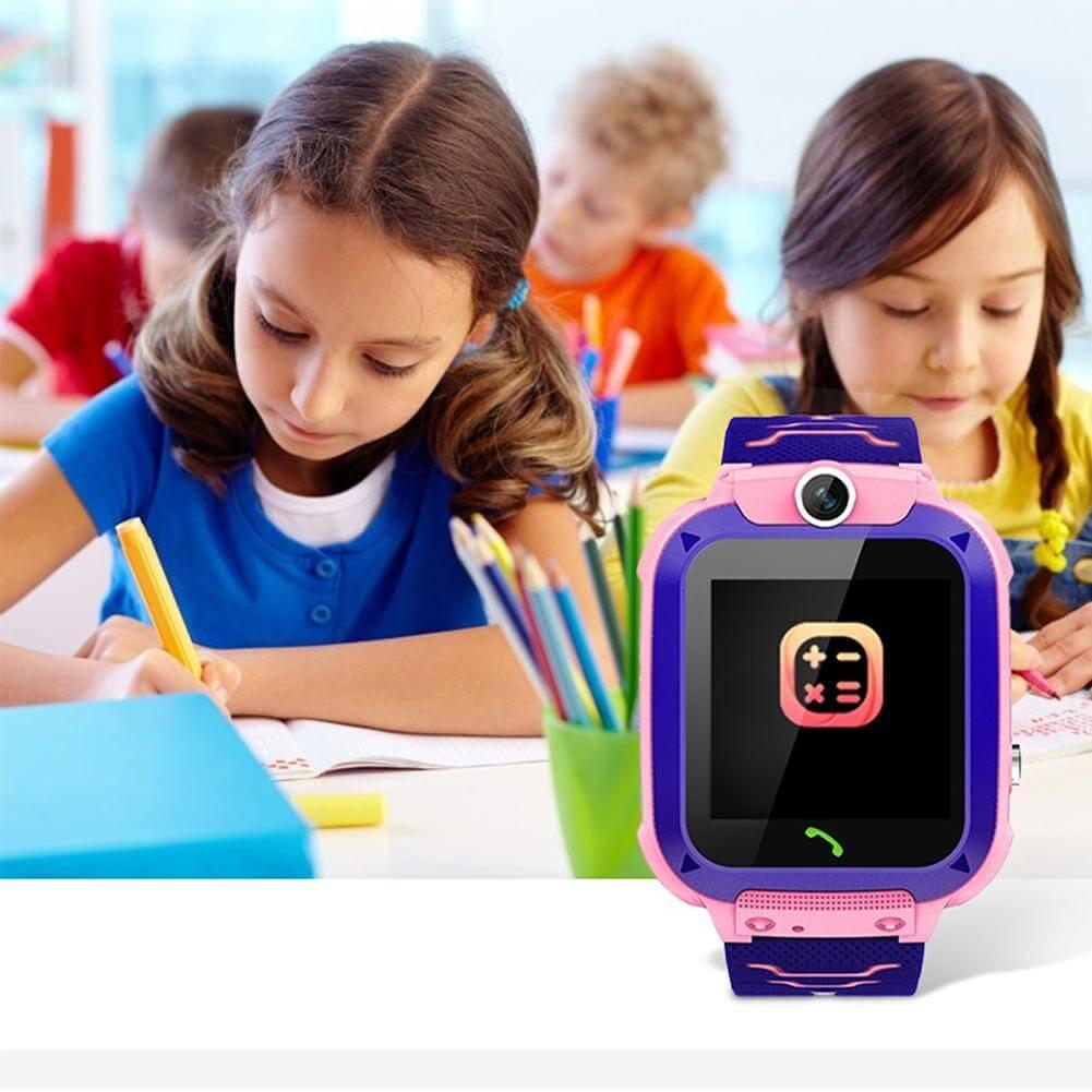 Add-On : Kids Smartwatch Set-Tracker w/GPS, Pedometer, SOS Alarm, Games, Camera, Voice Calling, Safe Zone.