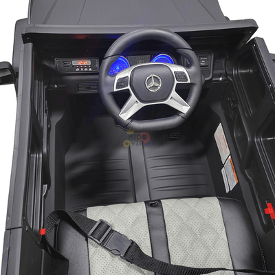 12V Matte Black Luxury Mercedes Maybach G650s Kids' 4x4 Ride-on SUV W/ Rubber Wheels, Music & RC.
