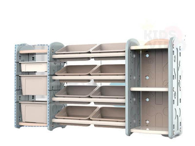 Kids and Toddlers Toy Storage / Organizer with Bins and Bookshelves.