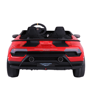 Red 24V Lamborghini Huracan 4x4/AWD 2-Seater Licensed Ride-On Car W/ EVA Rubber Wheels, Music, RC.