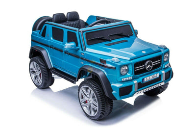 12V Blue Luxury Mercedes Maybach G650s Kids' 4x4 Ride-on SUV W/ Rubber Wheels, Music & RC.