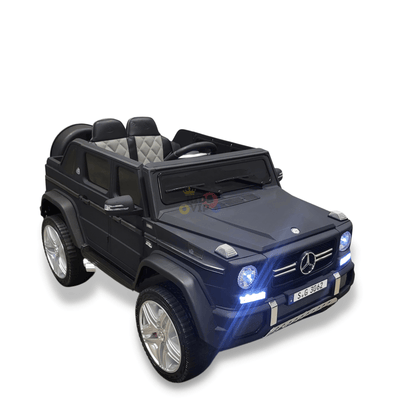 12V Matte Black Luxury Mercedes Maybach G650s Kids' 4x4 Ride-on SUV W/ Rubber Wheels, Music & RC.