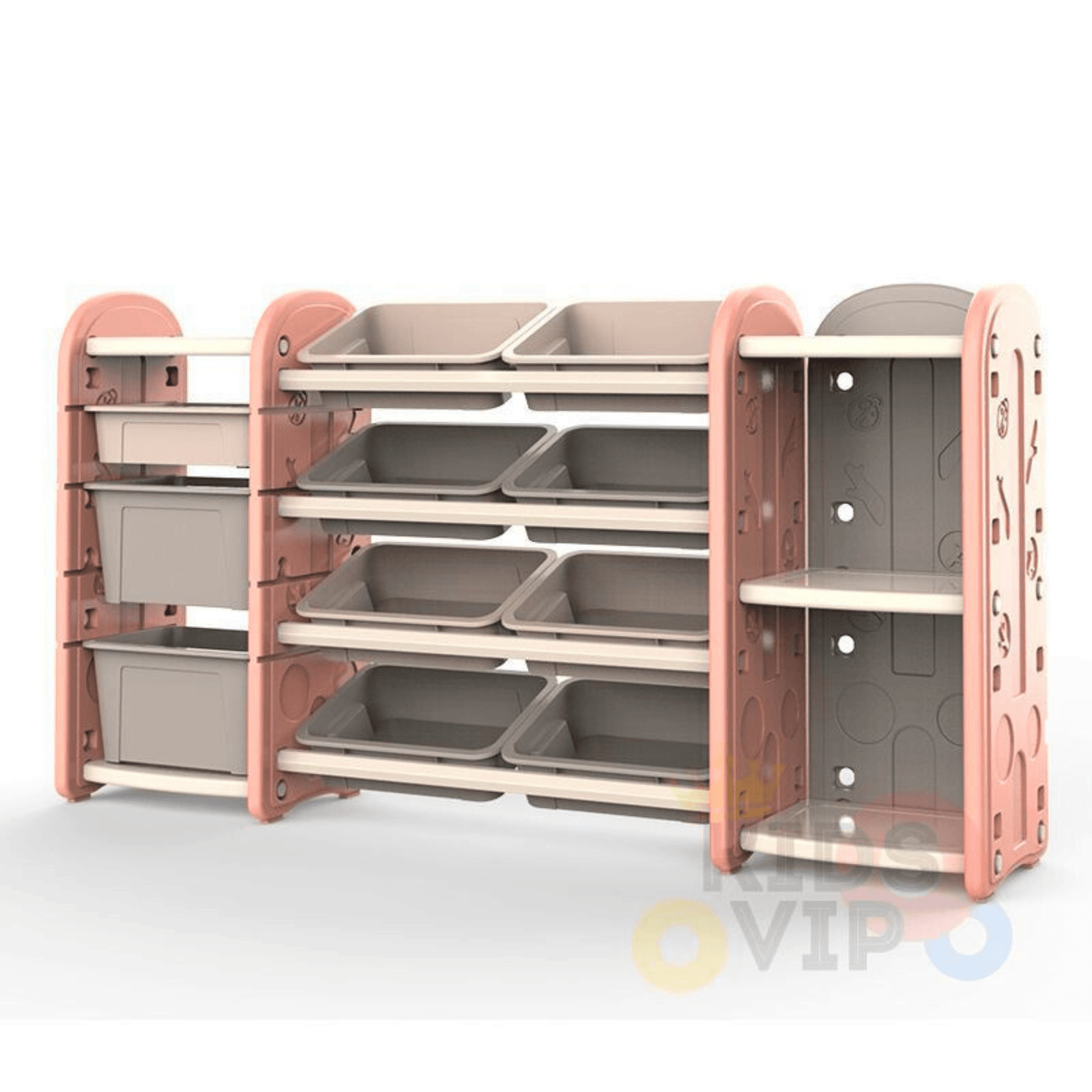 Kids and Toddlers Toy Storage / Organizer with Bins and Bookshelves.