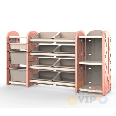Kids and Toddlers Toy Storage / Organizer with Bins and Bookshelves.