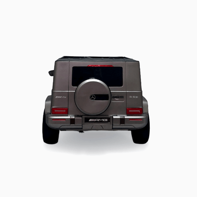 24V Exclusive Matte Grey Mercedes Benz G63 2-Seater 4x4 Kids' Ride-on SUV W/ EVA Wheels, Leather Seats, Light-up Logo, BT & RC.