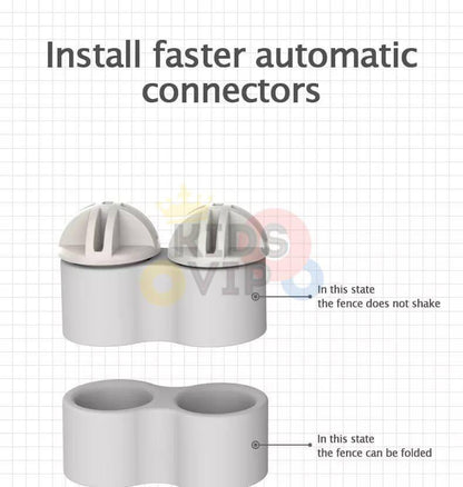 Grey 20 Panels Indoor/Outdoor Foldable Playpen, Fence, Interactive Safety Play Yard  for Toddlers and Infants.