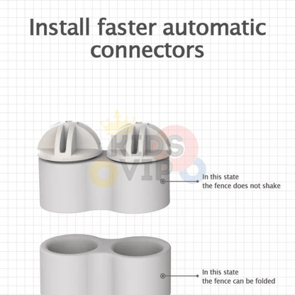 Grey 20 Panels Indoor/Outdoor Foldable Playpen, Fence, Interactive Safety Play Yard  for Toddlers and Infants.