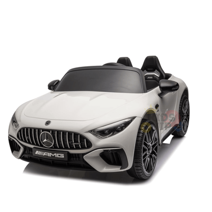 12V White Mercedes Benz SL63 Kids' Exclusive 4X4 Ride-On Car W/ EVA Rubber Wheels, Music & RC.
