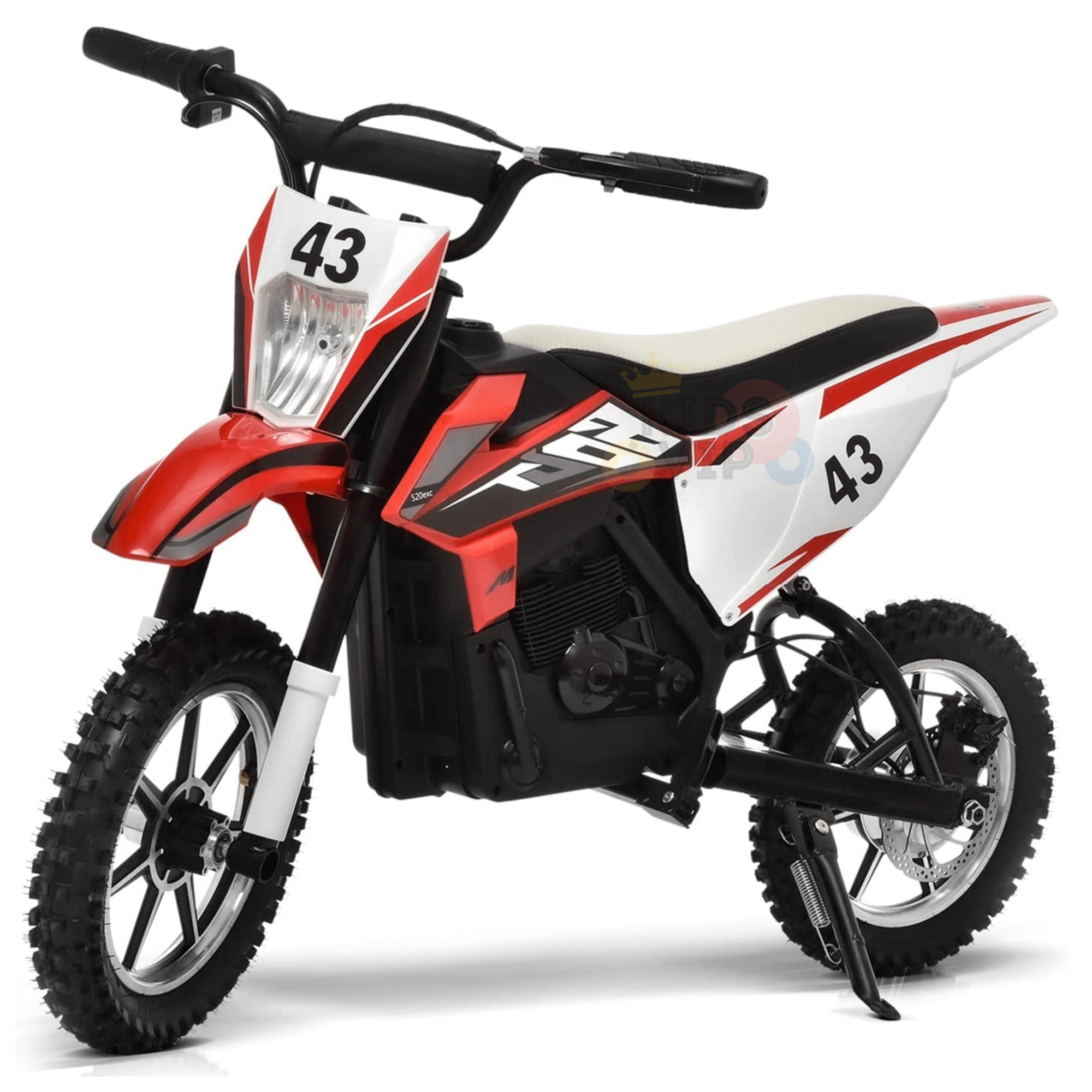 36V 350W Super Moto Off-Road Edition Ride-On Dirt Bike for Big Kids W/ Air-Filled Rubber Tires.