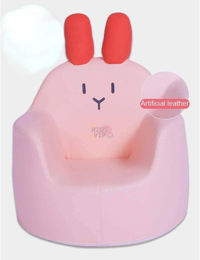 Kids' and Toddlers' Single Seat Cozy Bunny Edition Play Sofa Chair - Pink.