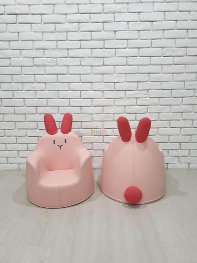 Kids' and Toddlers' Single Seat Cozy Bunny Edition Play Sofa Chair - Pink.