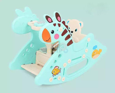 Toddlers' and Infants' Rocking Zebra Edition Chair - Blue.