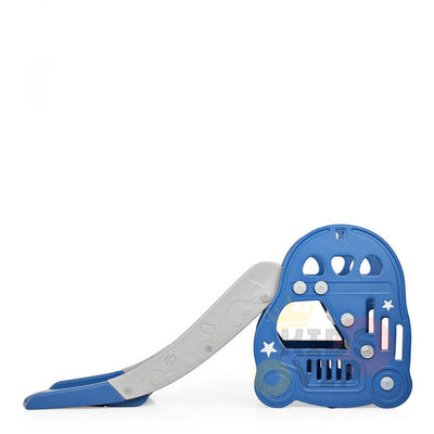 Kids' and Toddlers' Car Edition Interactive Indoor / Outdoor Playset W/ Slide, Closed Steps & Basketball Hoop.