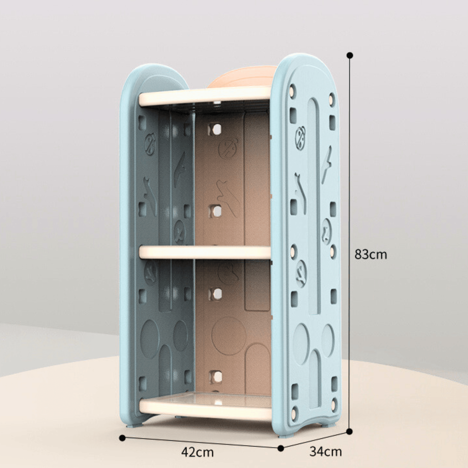 Kids and Toddlers Toy Storage / Organizer with Bins and Bookshelves